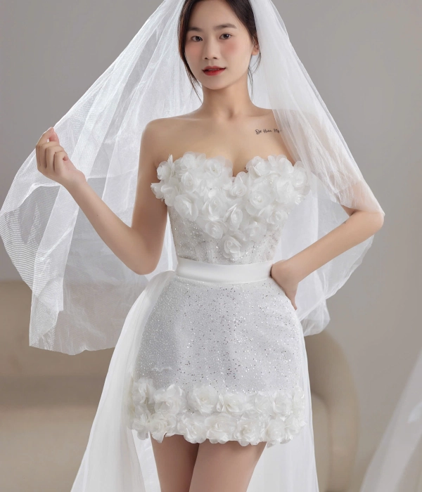 Sản phẩm váy cưới ngắn 44